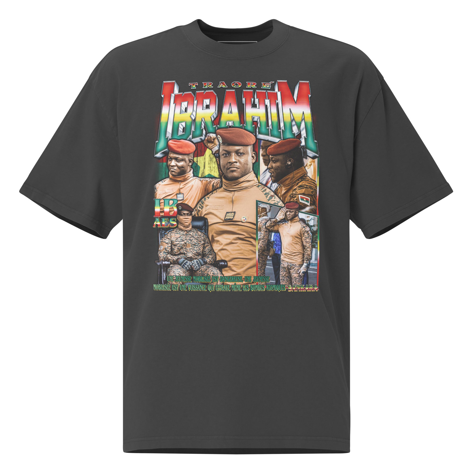 Ibrahim Traore T-shirt - Charcoal